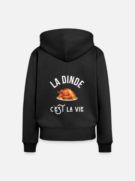Türkei ist Leben - Geschenkidee - Frauen Premium Bio Zip Hoodie - Schwarz