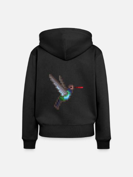 Vogel - Frauen Premium Bio Zip Hoodie - Schwarz