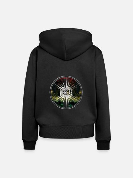 reggae - thats it - Frauen Premium Bio Zip Hoodie - Schwarz