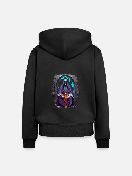Altar - Frauen Premium Bio Zip Hoodie - Schwarz