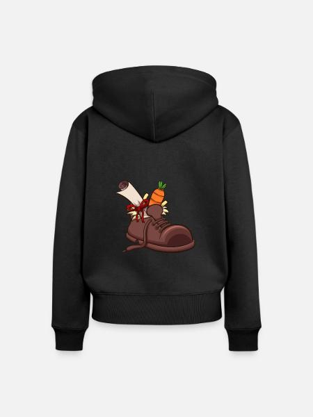 Schuh-Einstellung - Frauen Premium Bio Zip Hoodie - Schwarz