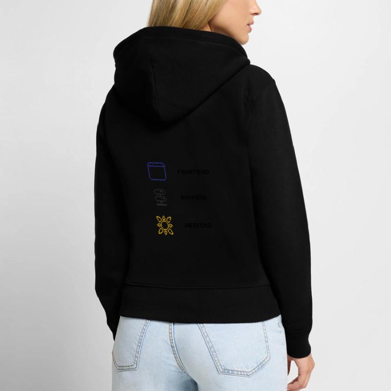For every full-stack developer Women's Premium Organic Zip Hoodie
