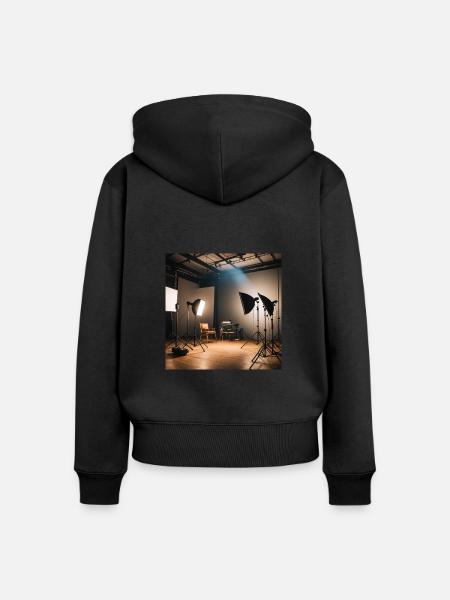 IMG 5135 - Frauen Premium Bio Zip Hoodie - Schwarz