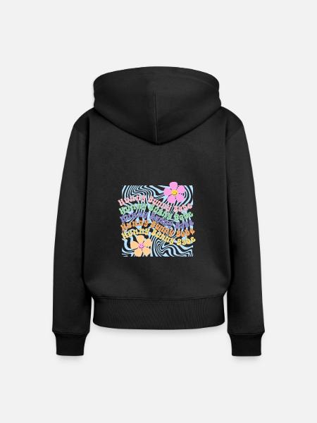 Egg-Stra Spezial - Frauen Premium Bio Zip Hoodie - Schwarz