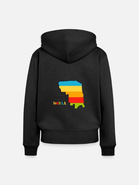 Süd-L.A. - Frauen Premium Bio Zip Hoodie - Schwarz