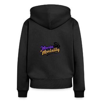 Mamba mentality - Women's Premium Organic Zip Hoodie - black - Back - Julia (174cm)