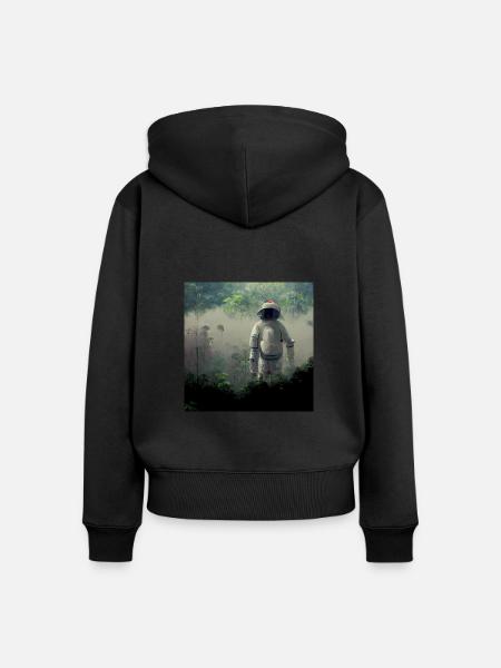 Lonely Voyager 038 - Frauen Premium Bio Zip Hoodie - Schwarz