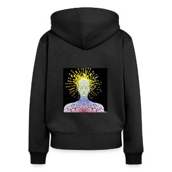 Artificial intelligence - Women's Premium Organic Zip Hoodie - black - Back - Julia (174cm)