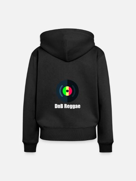 DnB Reggae - Frauen Premium Bio Zip Hoodie - Schwarz