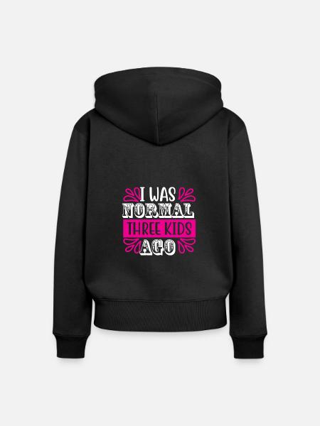 Mumie - Frauen Premium Bio Zip Hoodie - Schwarz