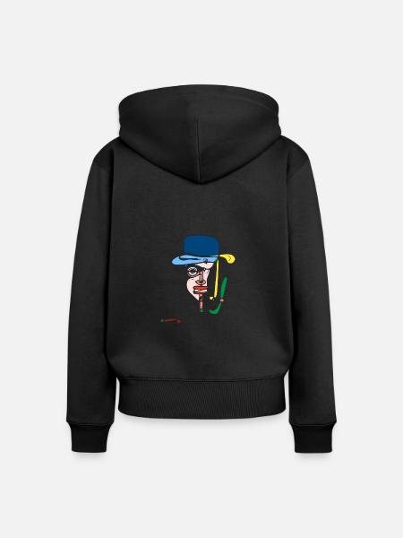 Das Unwirkliche - Frauen Premium Bio Zip Hoodie - Schwarz