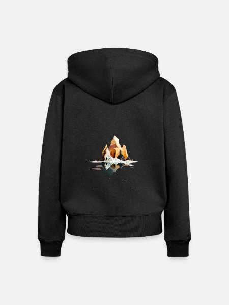 SURREAL - Frauen Premium Bio Zip Hoodie - Schwarz