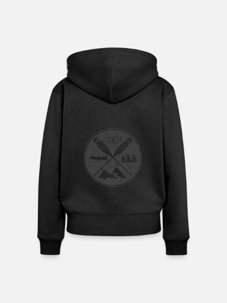 Wassersport - Frauen Premium Bio Zip Hoodie - Schwarz