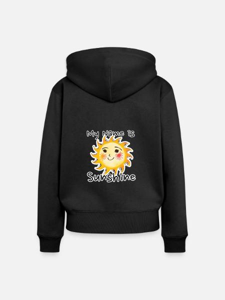 Sprüche - Frauen Premium Bio Zip Hoodie - Schwarz