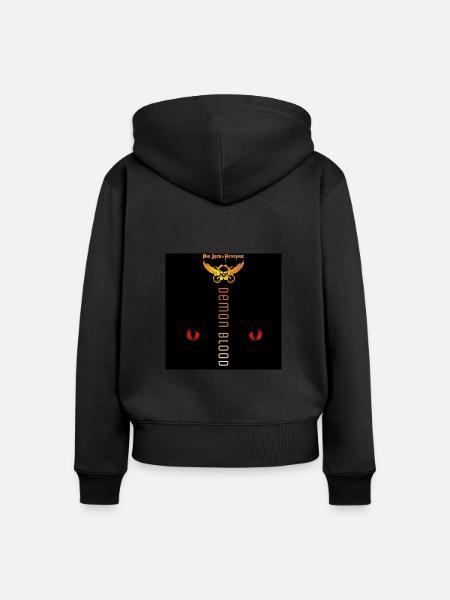 Demon Blood - Frauen Premium Bio Zip Hoodie - Schwarz