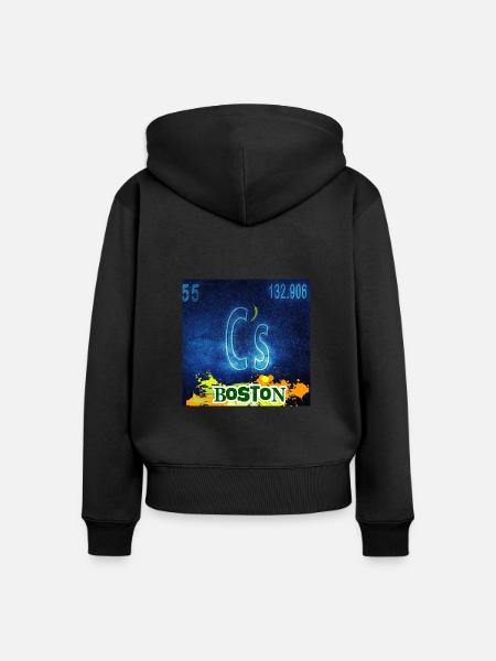 C's CHEMIE - Frauen Premium Bio Zip Hoodie - Schwarz