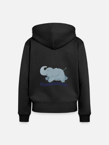 Wildtiere - Frauen Premium Bio Zip Hoodie - Schwarz