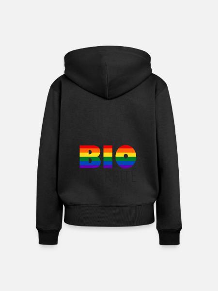LGBT-Biodiversität - Frauen Premium Bio Zip Hoodie - 
