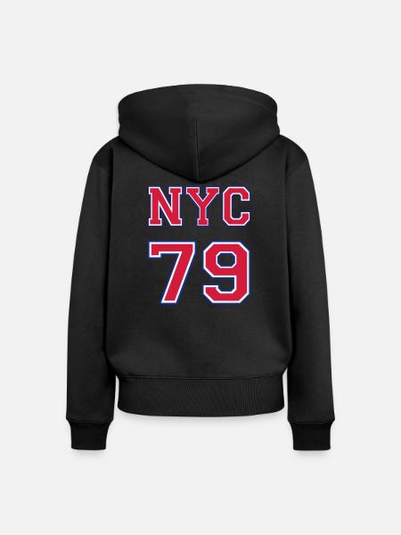NYC 79 - Frauen Premium Bio Zip Hoodie - Schwarz