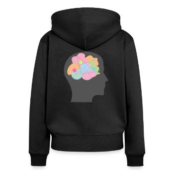 Creative Diversity Explosion - Art - ApriNoeScor - Women's Premium Organic Zip Hoodie - black - Back - Julia (174cm)