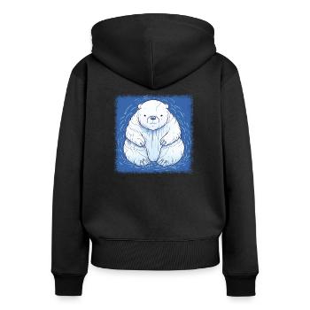 Feminist Amazonian Capitalist Statement Cool - Women's Premium Organic Zip Hoodie - black - Back - Julia (174cm)