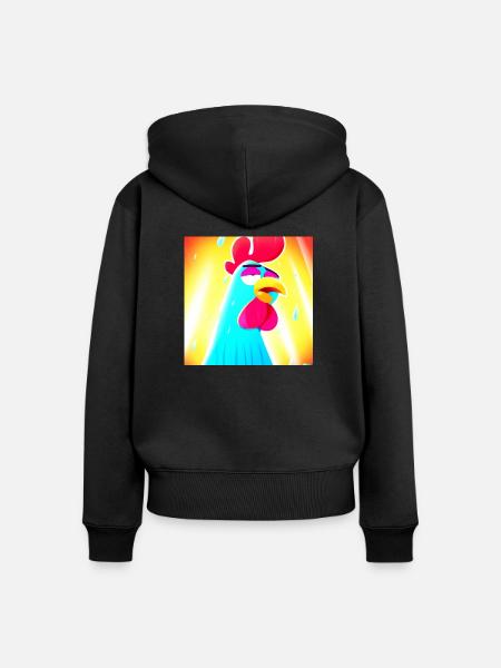 Himmlischer Schweiß - Frauen Premium Bio Zip Hoodie - Schwarz