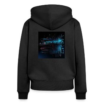 Digital Adventure: Virtual Reality - Women's Premium Organic Zip Hoodie - black - Back - Julia (174cm)