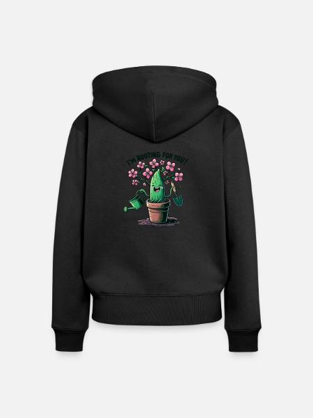 I'm Rooting for You - Frauen Premium Bio Zip Hoodie - Schwarz