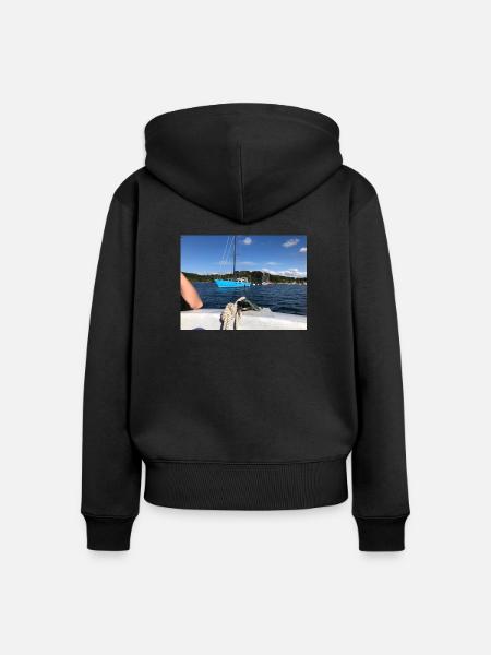 Streetwear PEM - Frauen Premium Bio Zip Hoodie - Schwarz