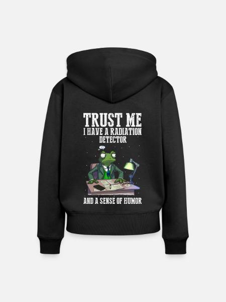 Kernenergie Spruch für Kernenergie - Frauen Premium Bio Zip Hoodie - Schwarz
