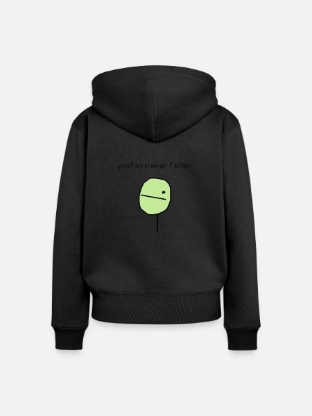 Professioneller Failer - Frauen Premium Bio Zip Hoodie - Schwarz