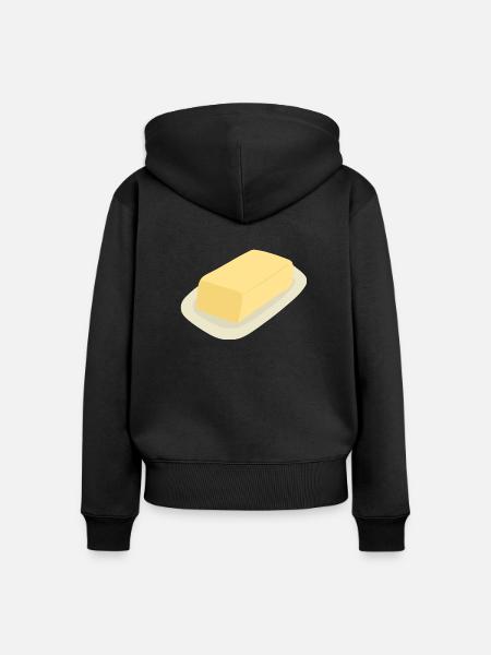 Stück Butter - Frauen Premium Bio Zip Hoodie - Schwarz