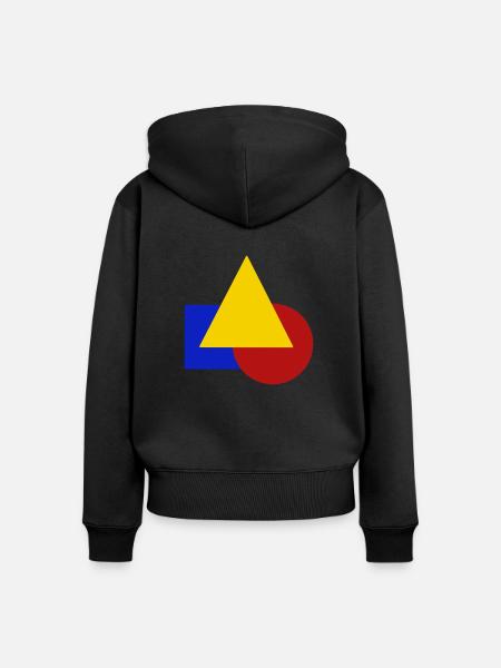 Geometrisch - Frauen Premium Bio Zip Hoodie - Schwarz