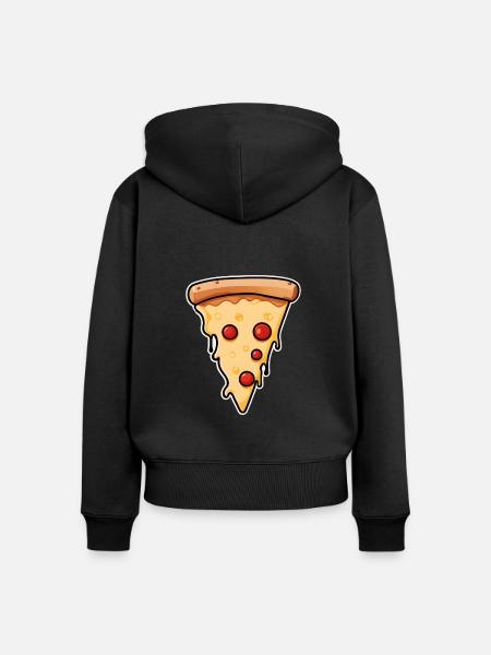 Pepperoni Melt - Frauen Premium Bio Zip Hoodie - Schwarz