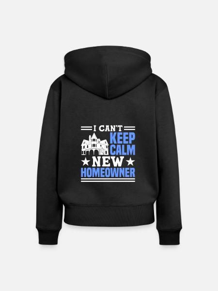 Hausbesitzer Eigentümer Geschenk Hauseigentümer - Frauen Premium Bio Zip Hoodie - Schwarz