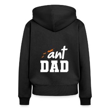 Ameisen Ameise Insekten Vintage Ants Sprüche - Frauen Premium Bio Zip Hoodie - Schwarz - Hinten - Julia (174cm)