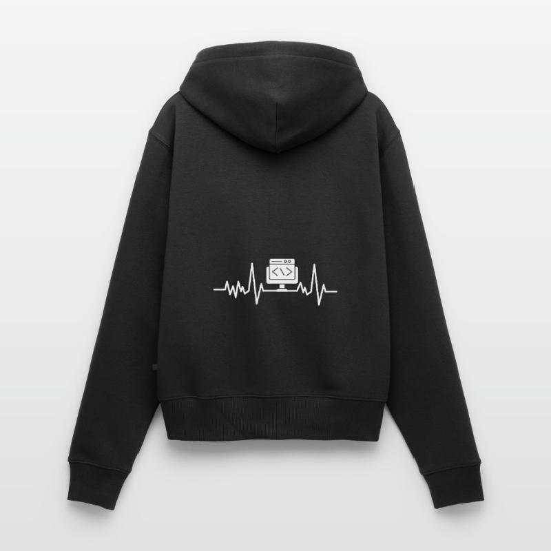 Programmierer Programmierung Informatik Computer Frauen Premium Bio Zip Hoodie