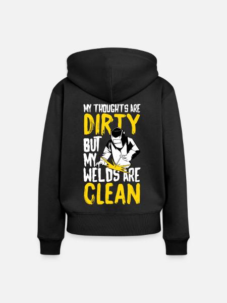 schweißer schweißen - Frauen Premium Bio Zip Hoodie - Schwarz