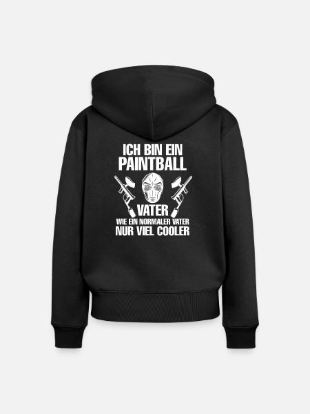 Paintball Airsoft - Frauen Premium Bio Zip Hoodie - Schwarz