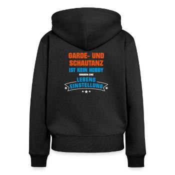 Garde- und Schautanz Sportart - Frauen Premium Bio Zip Hoodie - Schwarz - Hinten - Julia (174cm)