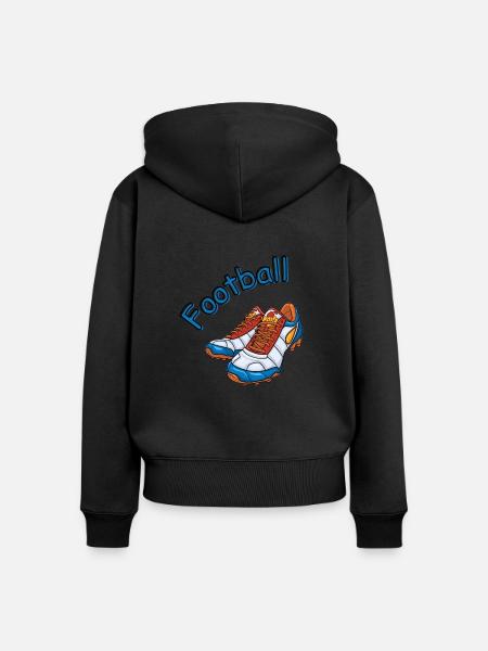 Fußball - Frauen Premium Bio Zip Hoodie -