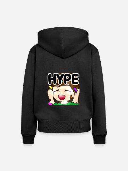 LeonHype - Frauen Premium Bio Zip Hoodie - Schwarz