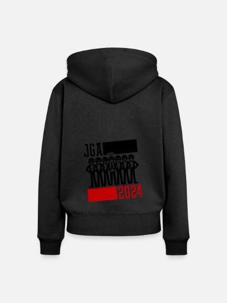 Junggesellenabschied Jga 2024 - Frauen Premium Bio Zip Hoodie - Schwarz