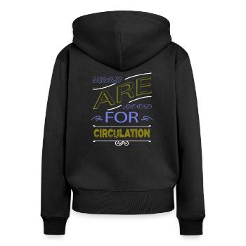niedlich wespe beauty geschenk grausamkeit beleibt - Frauen Premium Bio Zip Hoodie - Schwarz - Hinten - Julia (174cm)
