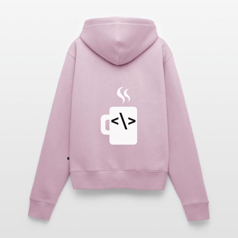 JavaScript-Codesoftware-Entwickler Kaffee Java Frauen Premium Bio Zip Hoodie