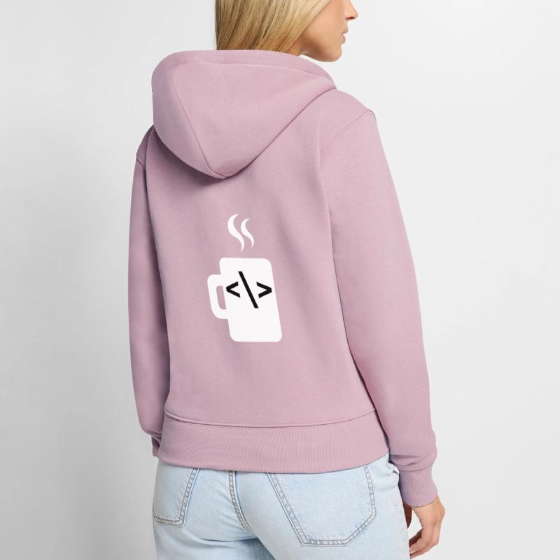 JavaScript-Codesoftware-Entwickler Kaffee Java Frauen Premium Bio Zip Hoodie