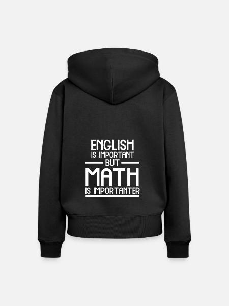 Geschenk für Mathelehrer oder Mathelehrerin - Frauen Premium Bio Zip Hoodie - Schwarz