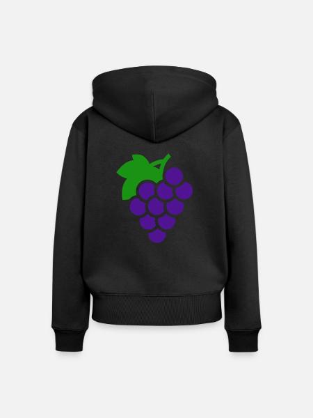 Trauben Geschenk - Frauen Premium Bio Zip Hoodie -