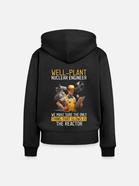 Kernenergie Spruch für Kernenergie - Frauen Premium Bio Zip Hoodie - Schwarz