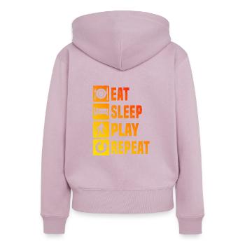 Badminton Badminton Squash Men's Badminton Player - Women's Premium Organic Zip Hoodie - dusky pink - Back - Julia (174cm)
